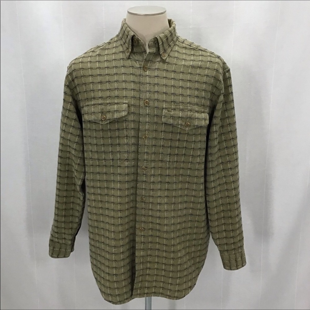 THE TERRITORY AHEAD Mens BUTTON DOWN SHIRT TEXTURED L
